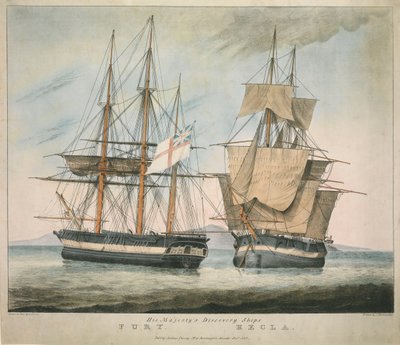 Őfelsége Fury és Hecla felfedezőhajói alkotó: Charles Joseph Hullmandel