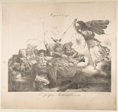 Testételek. Emlékezetes korszak 1821, 1821. alkotó: Charles Joseph Hullmandel