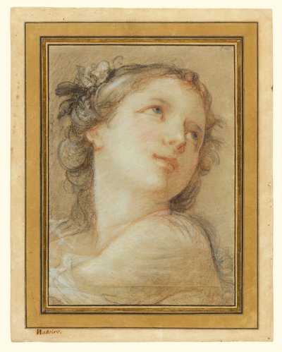 Egy bacchante feje alkotó: Charles Joseph Natoire