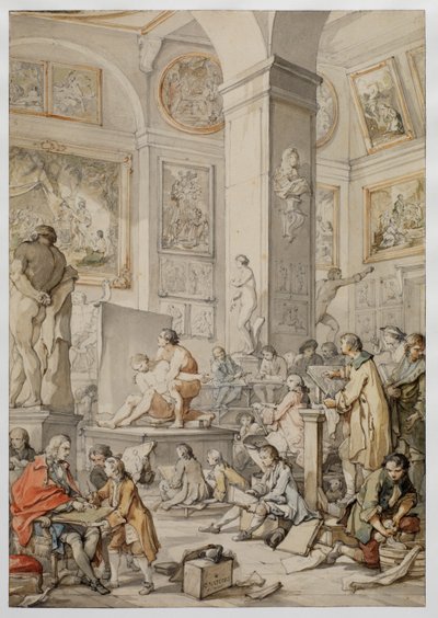 Életkurzus a Királyi Festészeti és Szobrászati Akadémián, 1746 alkotó: Charles Joseph Natoire