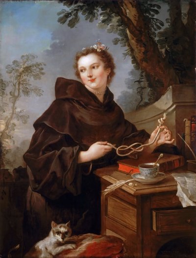 Louise Anne de Bourbon 1695-1758, Charolais grófnője alkotó: Charles Joseph Natoire
