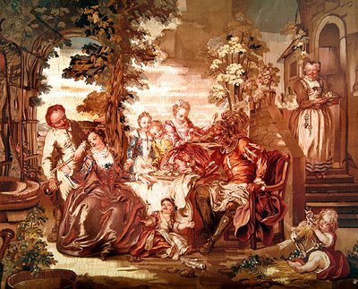 Jelenet a Don Quijote-ból, Beauvais-ban gyártották alkotó: Charles Joseph Natoire