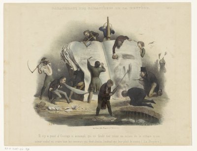 censor op gúny La Bruyère karaktereinek parafrázisa (cím a tárgyon) alkotó: Charles Joseph Traviès