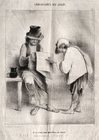 A nap karikatúrái: Párizs rejtélyeinek olvasása alkotó: Charles Joseph Traviès de Villers