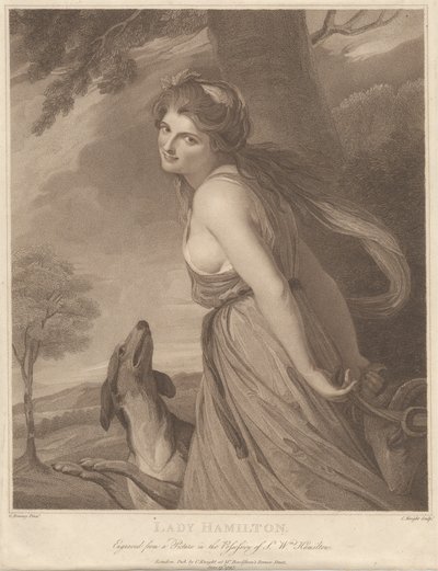 Lady Hamilton mint Bacchante alkotó: Charles Knight