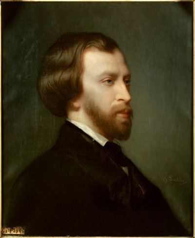 Alfred de Musset (1810-1857) francia költő portréja 1854-ben Charles Landelle (1812-1908) festménye alkotó: Charles Landelle