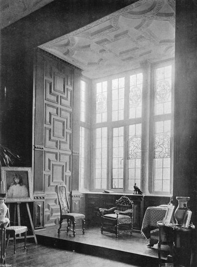 Broughton Castle: A rajzszoba ablaka alkotó: Charles Latham