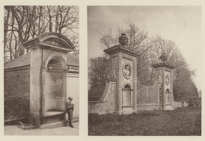 Coleshill, Berkshire, egy fülke, átjáró a hátsó bejáratnál alkotó: Charles Latham
