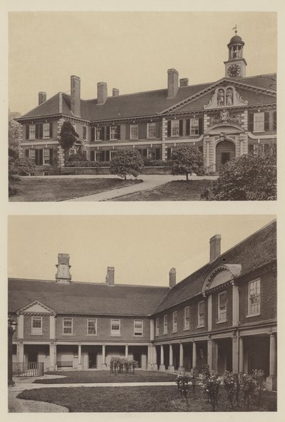 Morden College, Blackheath, Kent, Bejárat és udvarrész alkotó: Charles Latham