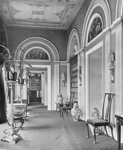 A könyvtári folyosó alkotó: Charles Latham