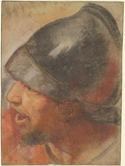 Kopf eines makedonischen Soldaten alkotó: Charles Le Brun