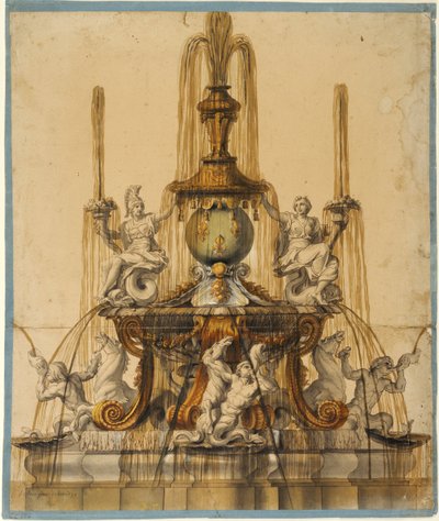 Vorschlag für einen Brunnen in Versailles alkotó: Charles Le Brun