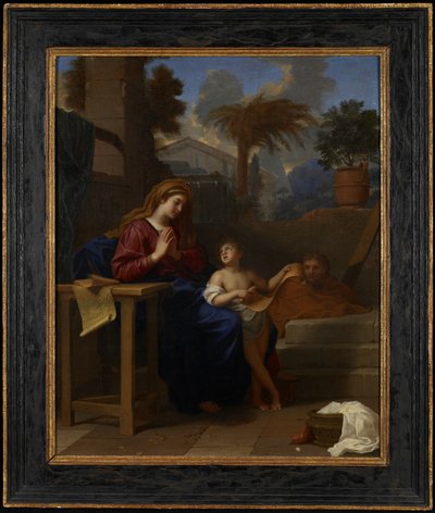 A Szent Család Egyiptomban, 1660 körül alkotó: Charles Le Brun