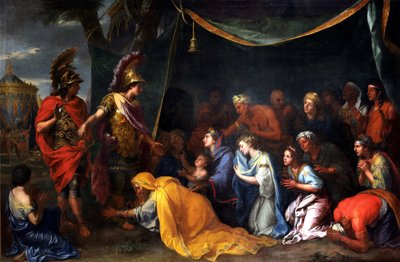 The Queens of Persia at the feet of Alexander, also called The Tent of Darius, c.1660 (oil on canvas) alkotó: Charles Le Brun