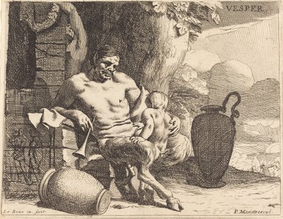 Vespera (este) alkotó: Charles Le Brun