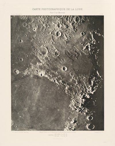 A Hold fényképes ábrája, IX. lemez, április 27. alkotó: Charles le Morvan