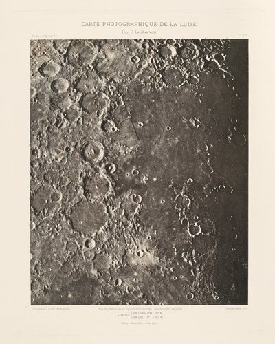 A Hold fényképes ábrája, XIX. lemez, február 6. alkotó: Charles le Morvan