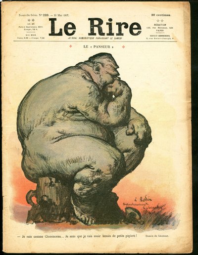 A „Le Lire” címlapja, színekben szatirikus alkotó: Charles Leandre