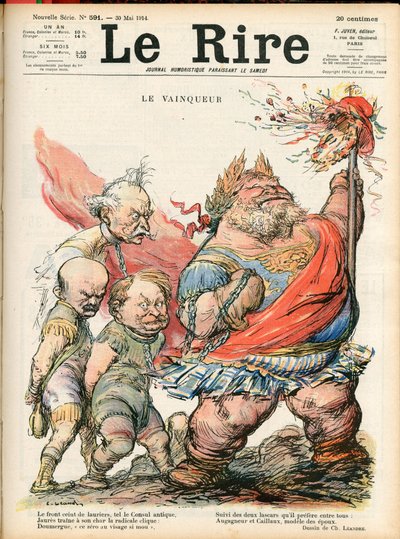A „Le Lire” címlapja, színekben szatirikus alkotó: Charles Leandre