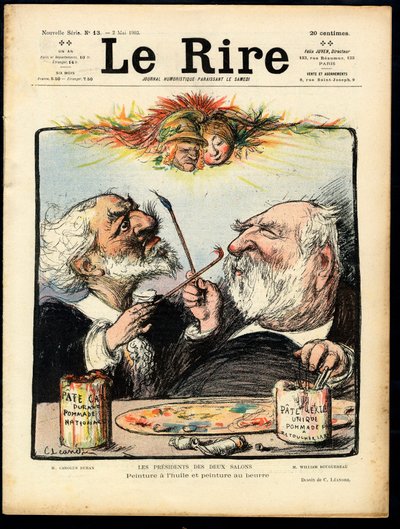 A „Le Lire” címlapja, színekben szatirikus alkotó: Charles Leandre