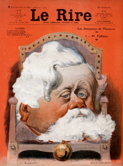 A "Le Rire" francia szatirikus lap címlapja december 9 alkotó: Charles Leandre