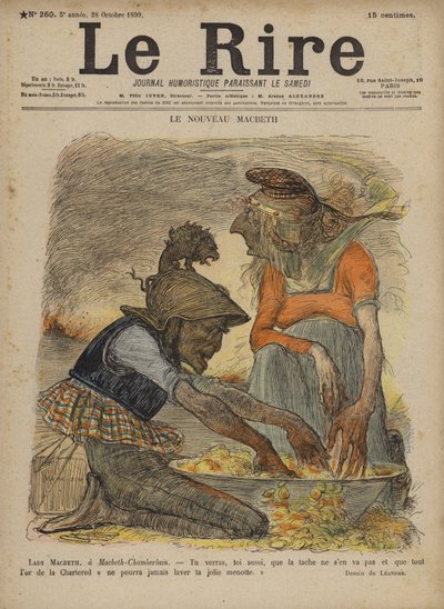 Illusztráció Le Rire alkotó: Charles Leandre