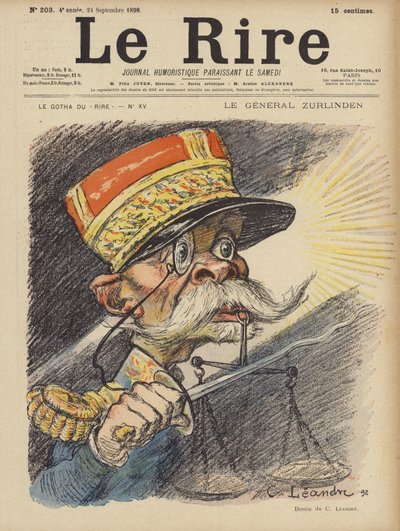 Illusztráció Le Rire alkotó: Charles Leandre