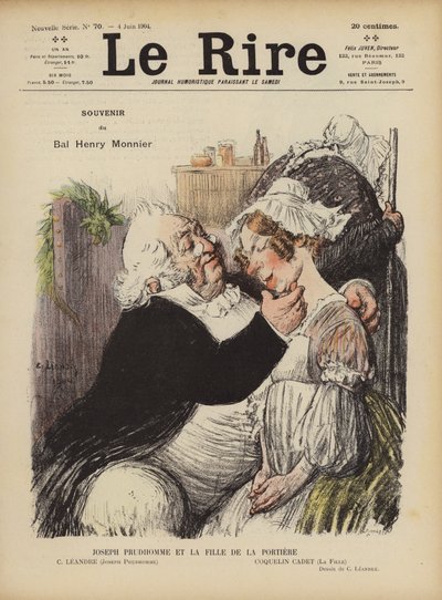 Illusztráció Le Rire alkotó: Charles Leandre