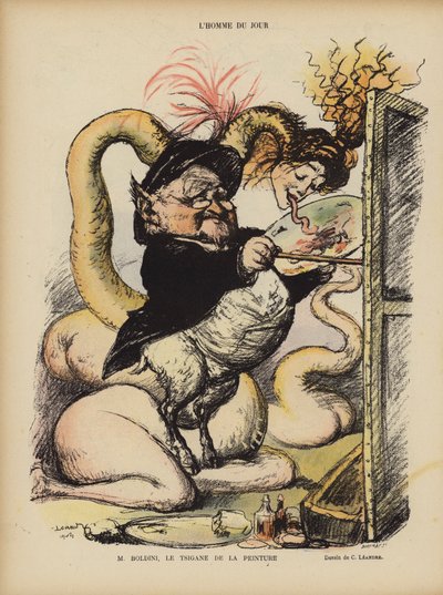Illusztráció Le Rire alkotó: Charles Leandre