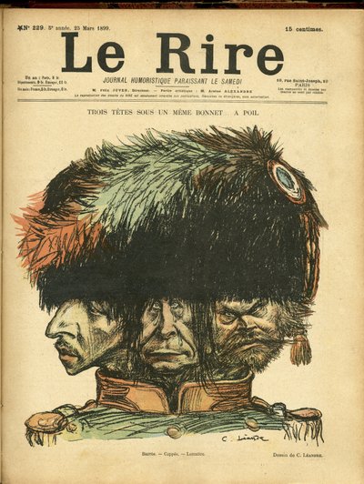 Charles Leandre (1862-1934) illusztrációja a Le Rire borítójára alkotó: Charles Leandre