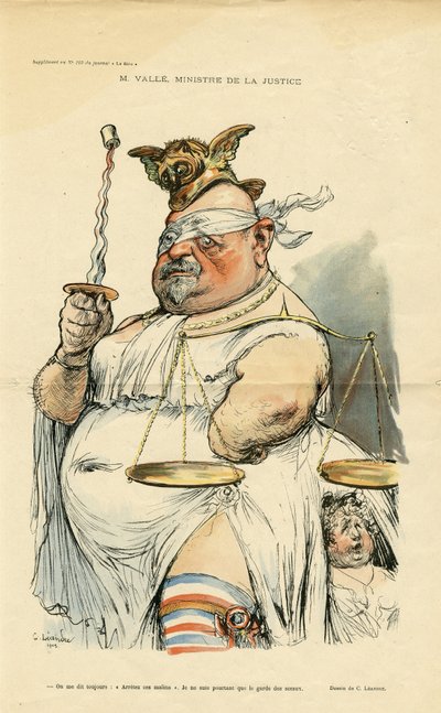 Charles Leandre (1862-1934) illusztrációja a Le Rire borítójára alkotó: Charles Leandre