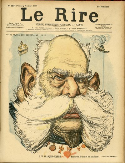 Charles Leandre (1862-1934) illusztrációja a Le Rire borítójára alkotó: Charles Leandre