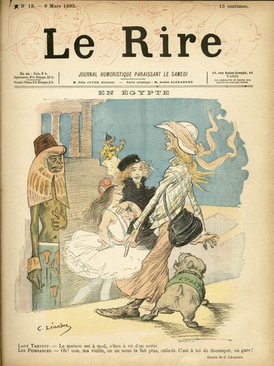 Charles Leandre (1862-1934) illusztrációja a Le Rire borítójára alkotó: Charles Leandre