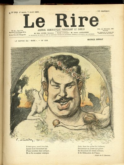 Charles Leandre (1862-1934) illusztrációja a Le Rire borítójára alkotó: Charles Leandre