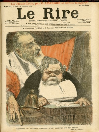 Charles Leandre (1862-1934) illusztrációja a Le Rire borítójára alkotó: Charles Leandre