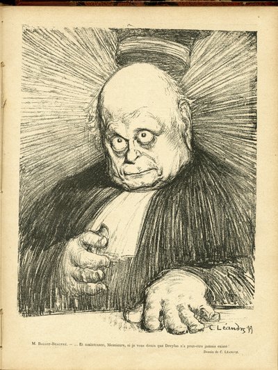 Charles Leandre (1862-1934) illusztrációja a Le Rire-ben alkotó: Charles Leandre