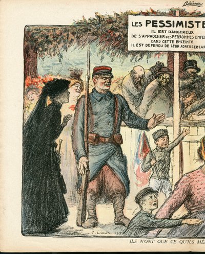 La Baionnette, Szatirikus színekben alkotó: Charles Leandre