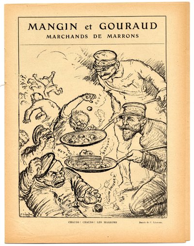 Le Lire rouge, fekete-fehér szatirikus alkotó: Charles Leandre