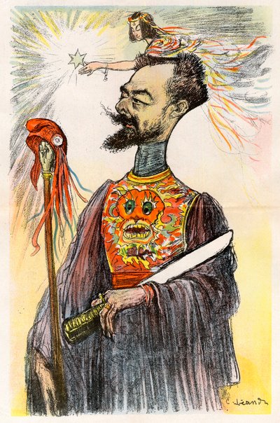 Paul Doumer (1857-1932) – Charles Leandre (1862-1934) rajzfilmje a „Le Rire”-ben, 1902 alkotó: Charles Leandre