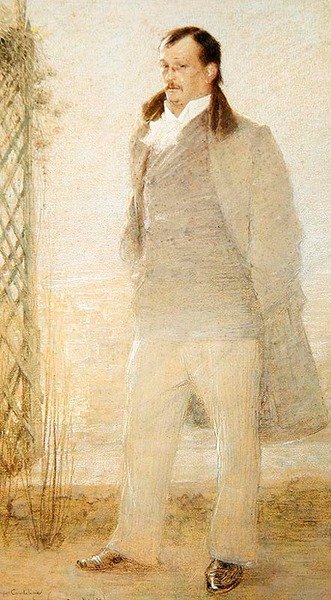 Georges Courteline portréja (olaj, vászon) alkotó: Charles Leandre