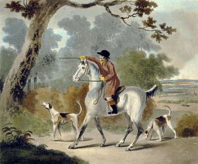 Push Him Tom Boy, A Pytchley-vadászatból, F. Jukes (1745-1812) metszetében alkotó: Charles Lorraine (after) Smith