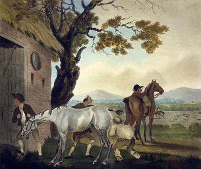 A trükk a Pytchley-vadászatból, F. Jukes (1745-1812) metszetében alkotó: Charles Lorraine (after) Smith