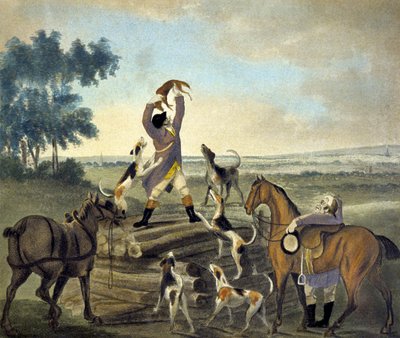 Who...op, Was Sover So Carried, The Pytchley Hunt, metszett F. Dukes alkotó: Charles Lorraine (after) Smith