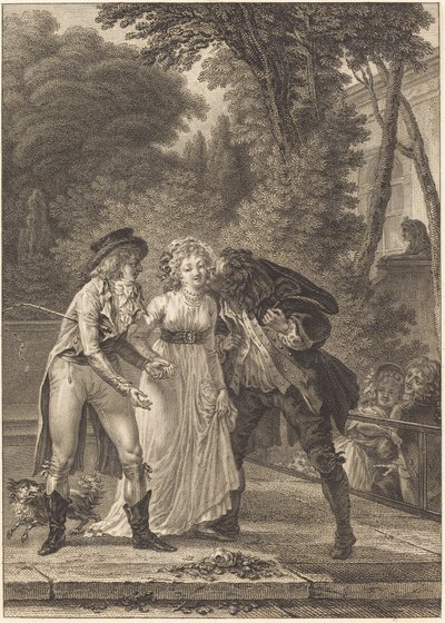 A csók visszatért: A csók visszatért alkotó: Charles Louis Lingée after Jacques Louis François Touzé