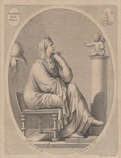 Grandeur de la pierre, Eliz után. Cheron, 1665-1728. alkotó: Charles Louis Simonneau