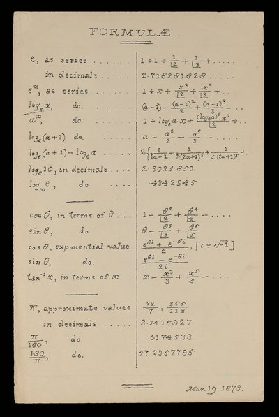 Képletek, Oxford alkotó: Charles Lutwidge Dodgson