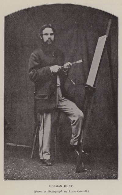 Holman Hunt (b/w photo) alkotó: Charles Lutwidge Dodgson