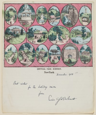 Central Park scenery (New York) alkotó: Charles Magnus