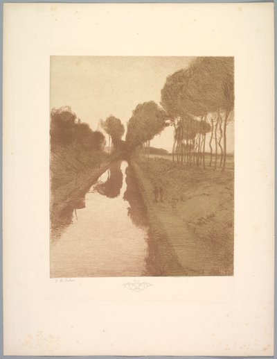 Tájak szvitje: Táj, 3. tábla, Jegyzet, Denevér, 1892-1893. alkotó: Charles Marie Dulac