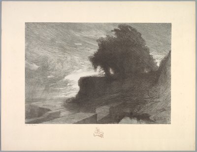 Tájak szvitje: Táj, 4. tábla, Jegyzet, Kígyó, 1892-1893. alkotó: Charles Marie Dulac